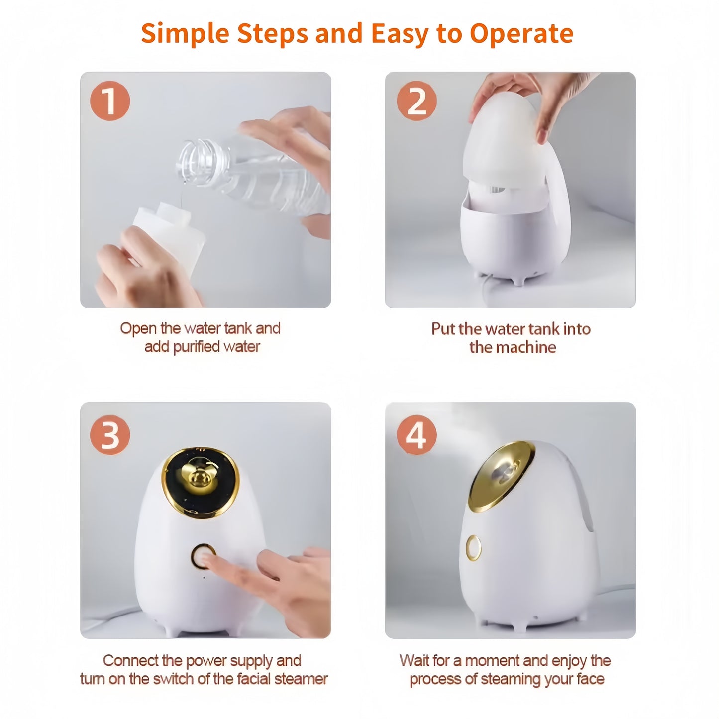 SkinLune™ DewMist Steamer with Set (Deep Pores Cleansing)