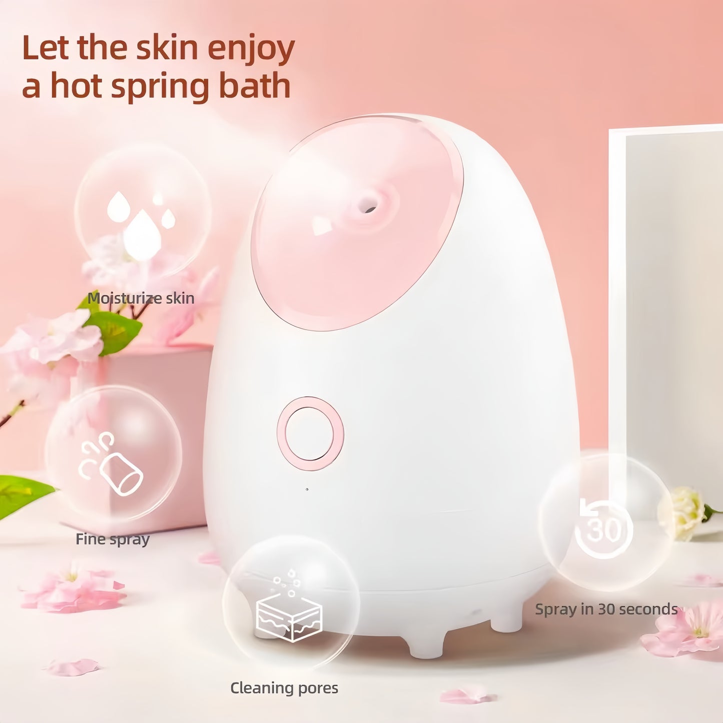 SkinLune™ DewMist Steamer with Set (Deep Pores Cleansing)