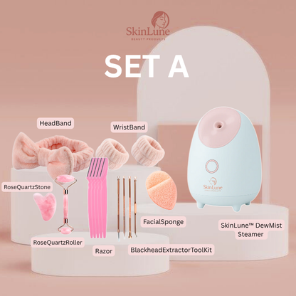 SkinLune™ DewMist Steamer with Set (Deep Pores Cleansing)